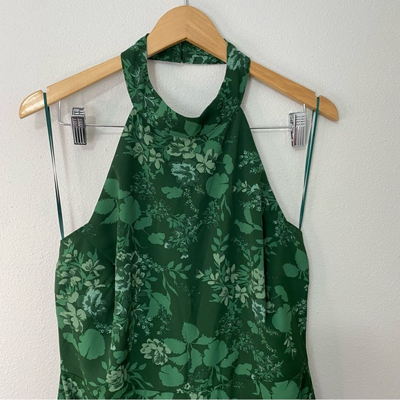 Baltic Born Freya Halter Jumpsuit Emerald Green Floral Print Women’s XL - Picture 3 of 9